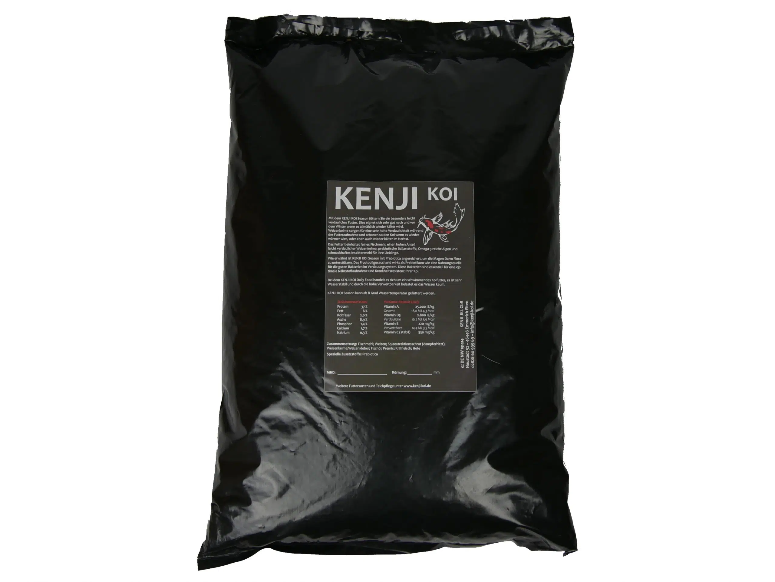 Season Freisteller Rückseite KENJI KOI Season 5kg – Bild 2