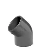 PVC-U Winkel 45° 2fach Klebemuffe – Bild 2