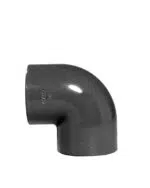 PVC-U Winkel 90° 2fach Klebemuffe – Bild 2