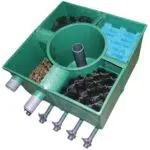 Center Vortex Mehrkammerfilter zur optimalen Filtration von Koiteichen