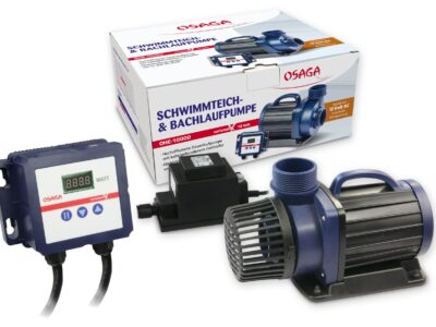 Regelbare Schwimmteichpumpe. Hochwertig mit Blockadeschutz