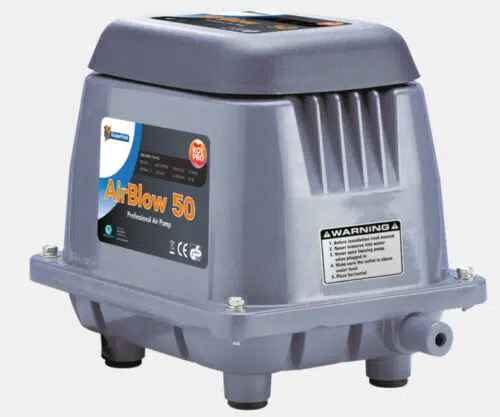 Luftpumpe für Koiteiche mit 50 Liter pro Minute