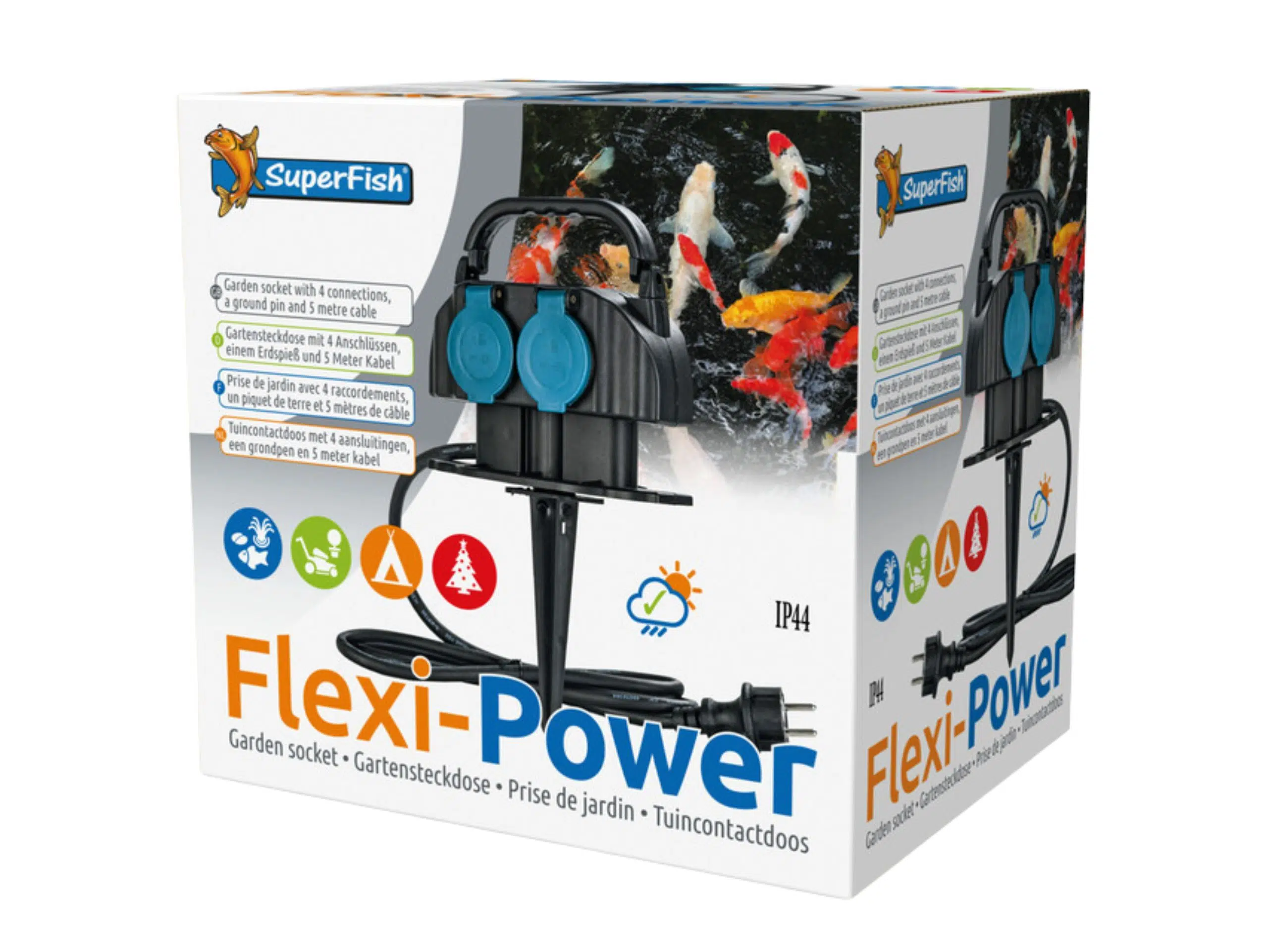 SuperFish-Flexi-Power_1 SuperFish FlexiPower Outdoor Steckdose