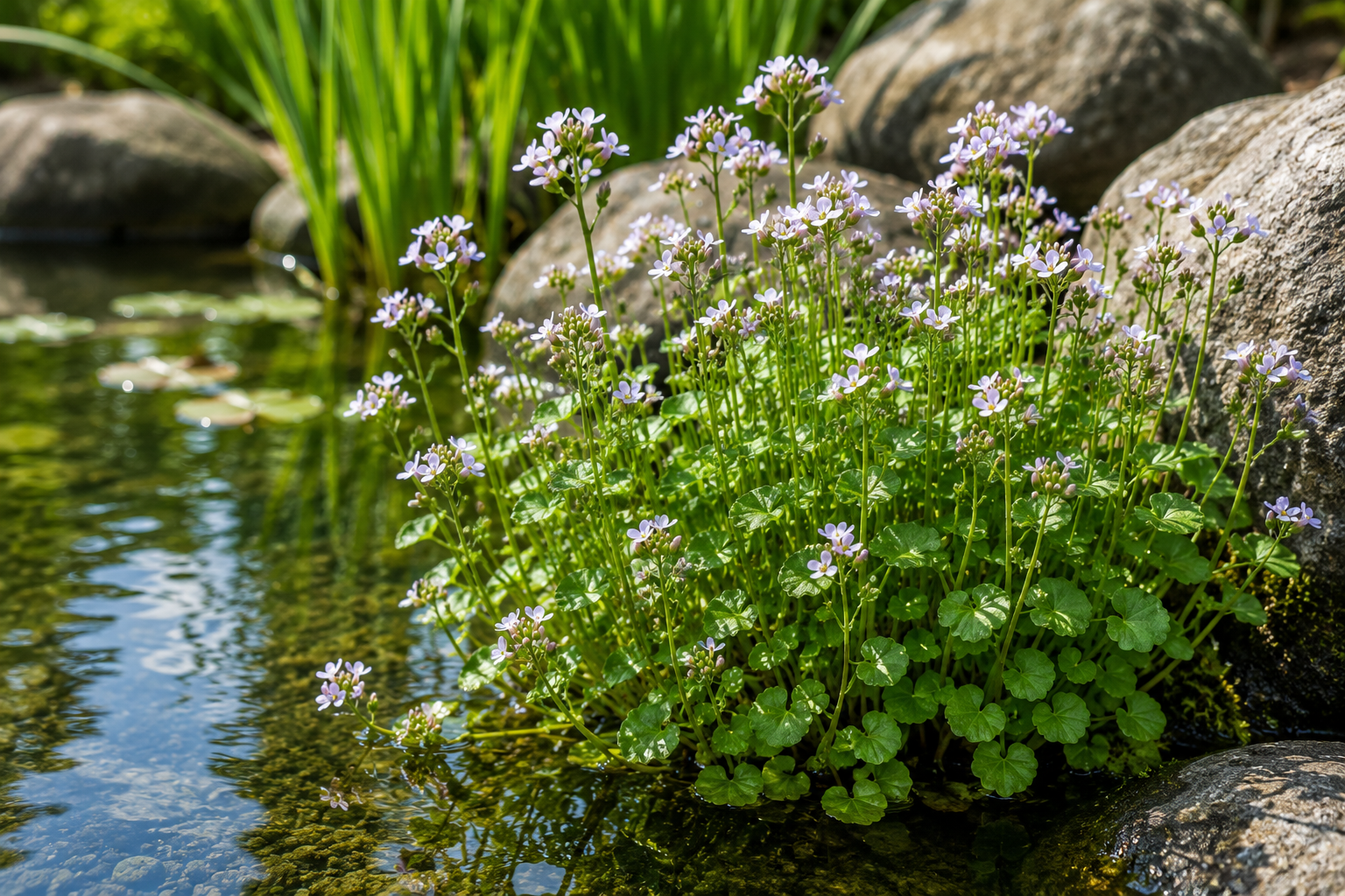 Wiesenschaumkraut Wasserpflanze für Gartenteiche Wiesenschaumkraut - Teichpflanze – Bild 1