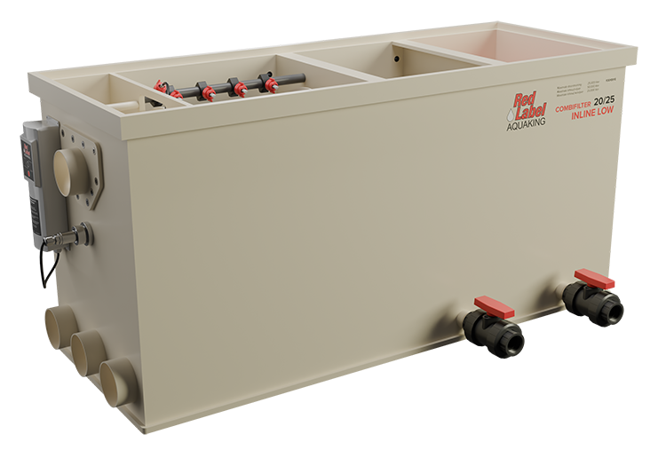 Red Label Trommelfilter Inline Kombi 20/25 LOW – Frontansicht geschlossen