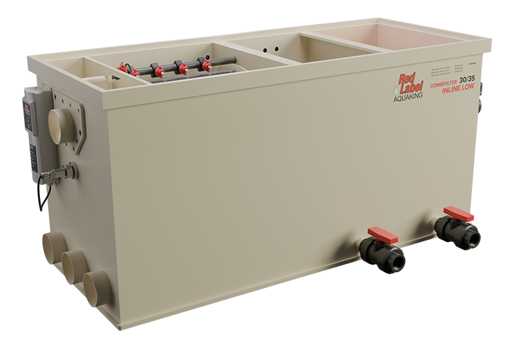 Red Label Trommelfilter Inline Kombi 30/35 LOW – Frontansicht geschlossen