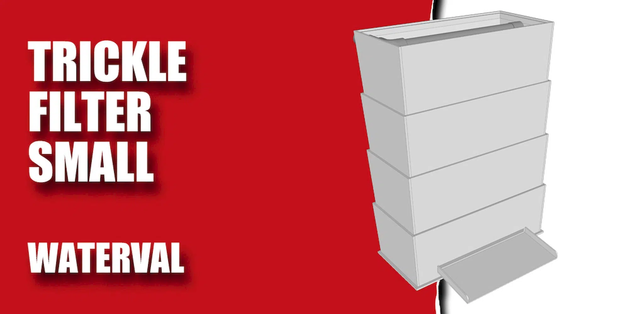Red Label Trickle Tower Wasserfall Small – Detailansicht