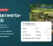 Wasserwerte-Check von KOI PARADISE: Koiteich mit Seerosen und Bewertung der Messwerte pH, KH, Nitrit und Ammonium